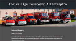 Desktop Screenshot of feuerwehr-altentreptow.de