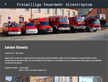 Tablet Screenshot of feuerwehr-altentreptow.de